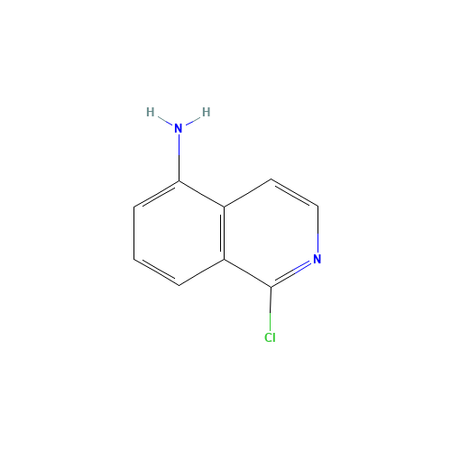5-Amino-1-chloroisoquinoline (CAS: 374554-54-8) - Chemical Structure and Molecular Formula 