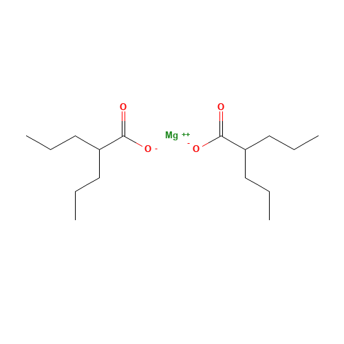 MAGNESIUM DIPROPYLACETATE HYDRATE (CAS: 62959-43-7) - Chemical Structure and Molecular Formula 