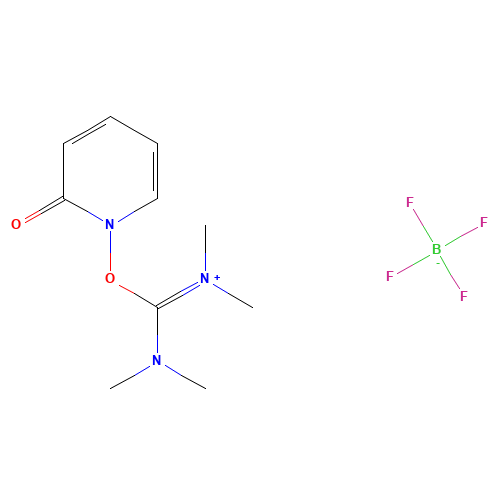 2-(2-Pyridon-1-yl)-1,1,3,3-tetramethyluronium tetrafluoroborate (CAS: 125700-71-2) - Chemical Structure and Molecular Formula 