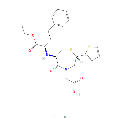 Temocapril hydrochloride (CAS: 110221-44-8) - Chemical Structure and Molecular Formula 