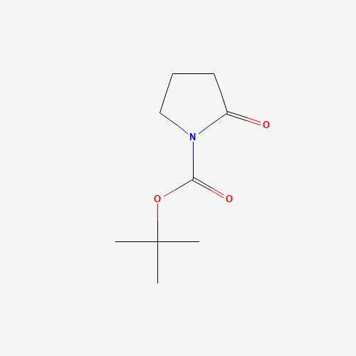 1-(TERT-BUTOXYCARBONYL)-2-PYRROLIDINONE (CAS: 85909-08-6) - Chemical Structure and Molecular Formula 
