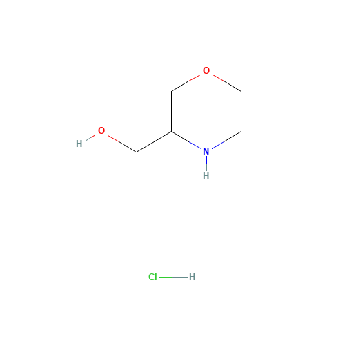 morpholin-3-ylmethanol hydrochloride (CAS: 955400-09-6) - Chemical Structure and Molecular Formula 