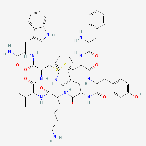 VAPREOTIDE (CAS: 103222-11-3) - Chemical Structure and Molecular Formula 