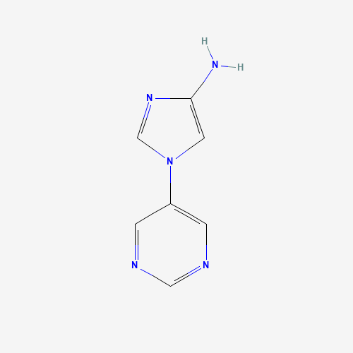 1-(pyrimidin-5-yl)-1H-imidazol-4-amine (CAS: 1184914-11-1) - Chemical Structure and Molecular Formula 