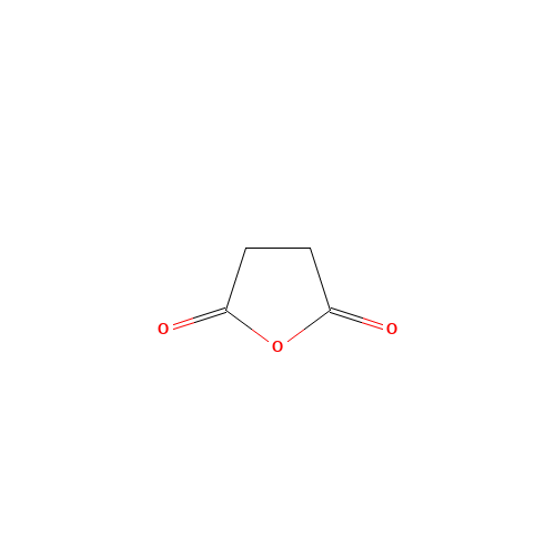 Succinic anhydride (CAS: 108-30-5) - Chemical Structure and Molecular Formula 