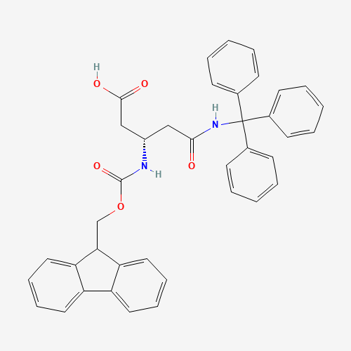 (3S)-3-(9H-Fluoren-9-ylmethoxycarbonylamino)-5-oxo-5-[tri(phenyl)methylamino]pentanoic acid (CAS: 283160-20-3) - Related Chemical Product