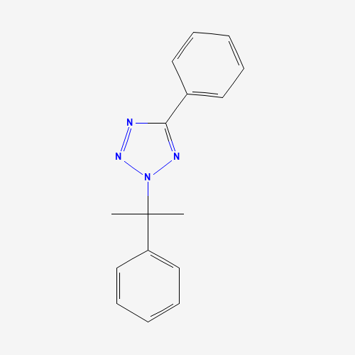 2-(1-methyl-1-phenylethyl)-5-phenyl-2H-Tetrazole (CAS: 165670-57-5) - Chemical Structure and Molecular Formula 
