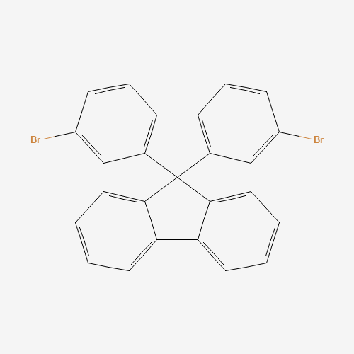 2,7-Dibromo-9,9'-spiro-bifluorene (CAS: 171408-84-7) - Chemical Structure and Molecular Formula 