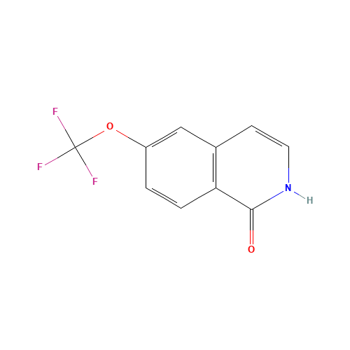 6-(trifluoromethoxy)isoquinolin-1(2H)-one (CAS: 630423-43-7) - Chemical Structure and Molecular Formula 