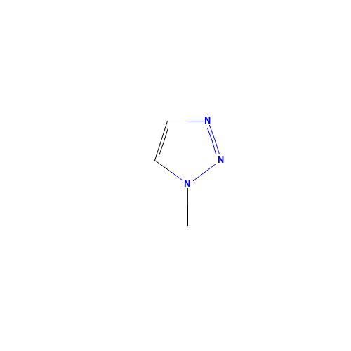 1-Methyl-1,2,3-triazole (CAS: 16681-65-5) - Chemical Structure and Molecular Formula 