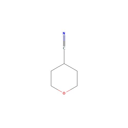 4-Cyanotetrahydro-4H-pyran (CAS: 4295-99-2) - Chemical Structure and Molecular Formula 