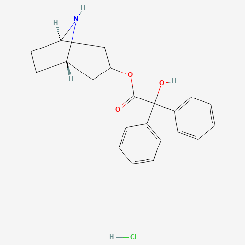 alpha-Hydroxy-alpha-phenylbenzeneacetic acid (3-endo)-8-azabicyclo[3.2.1]oct-3-yl ester hydrochloride (CAS: 63516-30-3) - Related Chemical Product
