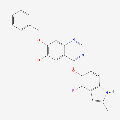 7-(benzyloxy)-4-(4-fluoro-2-methyl-1H-indol-5-yloxy)-6-methoxyquinazoline (CAS: 574745-75-8) - Related Chemical Product