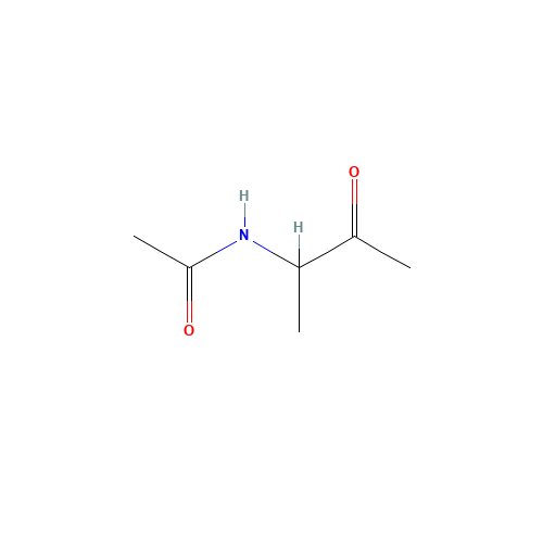 N-(1-methyl-2-oxopropyl)acetamide (CAS: 6628-81-5) - Chemical Structure and Molecular Formula 