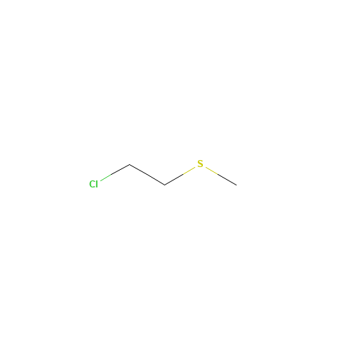2-CHLOROETHYL METHYL SULFIDE (CAS: 542-81-4) - Chemical Structure and Molecular Formula 