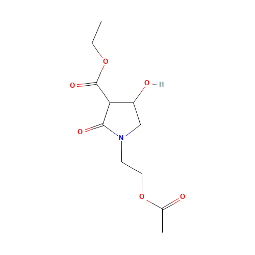 2-(3-Carbethoxy-4-hydroxypyrrolidin-2-on-1-yl)ethyl acetate (CAS: 62613-79-0) - Related Chemical Product