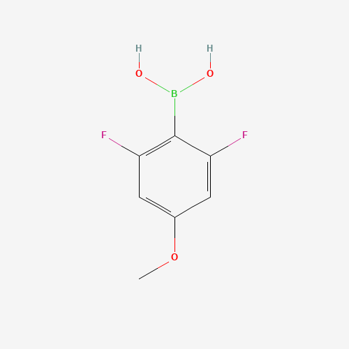 2 6-DIFLUORO-4-METHOXYPHENYLBORONIC ACID (CAS: 406482-20-0) - Chemical Structure and Molecular Formula 