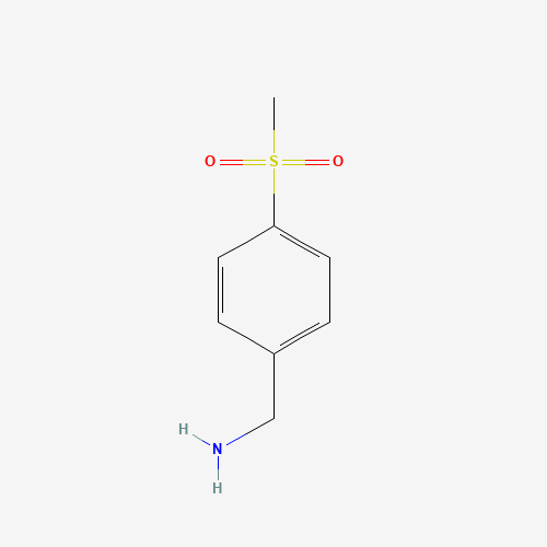 4-METHYLSULFONYLBENZYLAMINE HYDROCHLORIDE (CAS: 4393-16-2) - Chemical Structure and Molecular Formula 