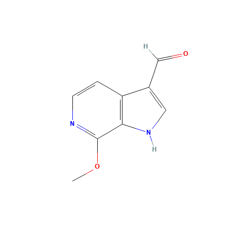 7-methoxy-1H-pyrrolo[2,3-c]pyridine-3-carbaldehyde (CAS: 1190314-49-8) - Chemical Structure and Molecular Formula 