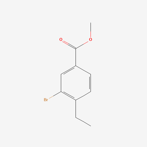 methyl 3-bromo-4-ethylbenzoate (CAS: 113642-05-0) - Chemical Structure and Molecular Formula 