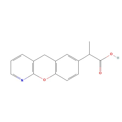Pranoprofen (CAS: 52549-17-4) - Chemical Structure and Molecular Formula 