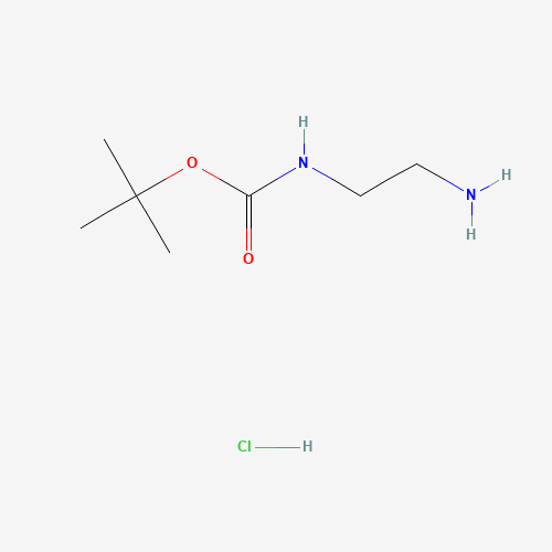 N-BOC-ETHYLENEDIAMINE HYDROCHLORIDE (CAS: 79513-35-2) - Chemical Structure and Molecular Formula 