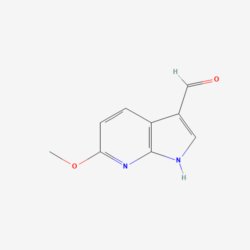 6-methoxy-1H-pyrrolo[2,3-b]pyridine-3-carbaldehyde (CAS: 944900-73-6) - Chemical Structure and Molecular Formula 