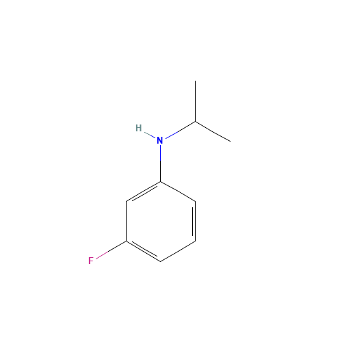 N-Isopropyl-3-fluoroaniline (CAS: 121431-27-4) - Chemical Structure and Molecular Formula 