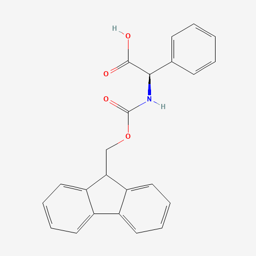 FMOC-D-PHG-OH (CAS: 111524-95-9) - Chemical Structure and Molecular Formula 