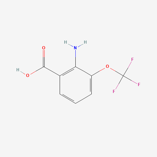 2-AMINO-3-(TRIFLUOROMETHOXY)BENZOIC ACID (CAS: 561304-41-4) - Chemical Structure and Molecular Formula 