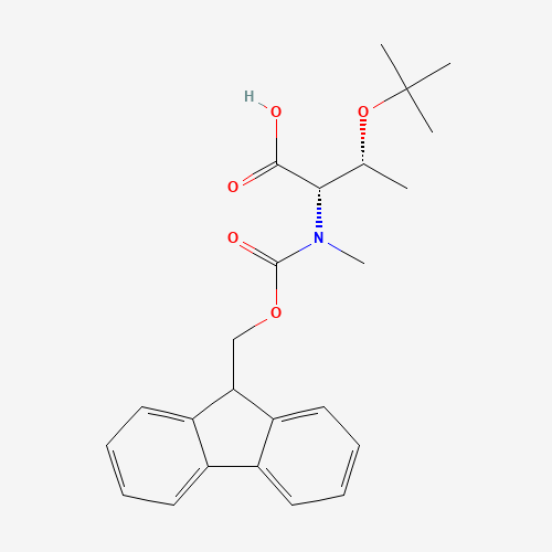 N-Fmoc-N-Methyl-O-tert-butyl-L-threonine (CAS: 117106-20-4) - Chemical Structure and Molecular Formula 