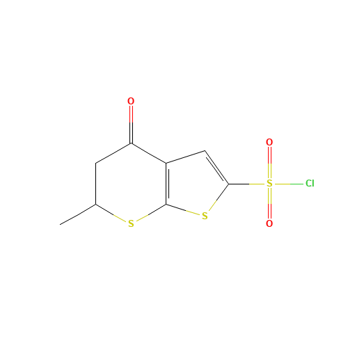 6-methyl-4-oxo-5,6-dihydro-4H-thieno[2,3-b]thiopyran-2-sulfonyl chloride (CAS: 120279-87-0) - Related Chemical Product