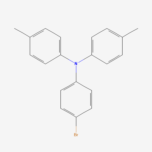 4-Bromo-4',4''-dimethyltriphenylamine (CAS: 58047-42-0) - Chemical Structure and Molecular Formula 