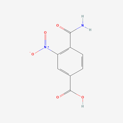 4-Carbamoyl-3-nitrobenzoic acid (CAS: 87594-59-0) - Chemical Structure and Molecular Formula 