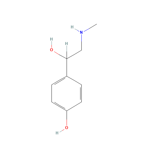 SYNEPHRINE (CAS: 582-84-3) - Chemical Structure and Molecular Formula 