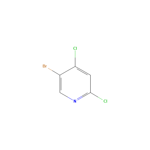 5-BROMO-2,4-DICHLORO-PYRIDINE (CAS: 849937-96-8) - Chemical Structure and Molecular Formula 