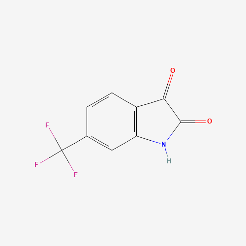 6-TRIFLUOROMETHYL ISATIN (CAS: 343-69-1) - Chemical Structure and Molecular Formula 