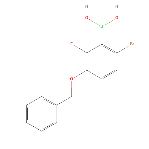 3-(Benzyloxy)-6-bromo-2-fluorophenylboronic acid (CAS: 957035-10-8) - Related Chemical Product
