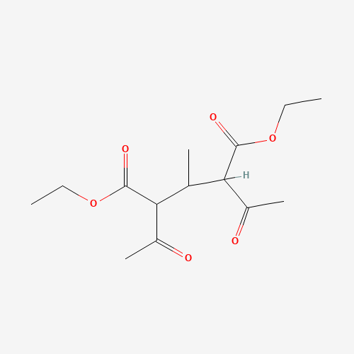 diethyl 2,4-diacetyl-3-methylpentanedioate (CAS: 5409-57-4) - Chemical Structure and Molecular Formula 
