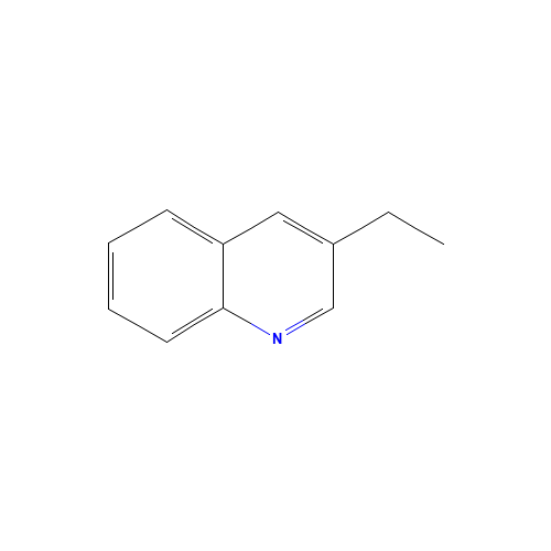 3-Ethylquinoline (CAS: 1873-54-7) - Chemical Structure and Molecular Formula 