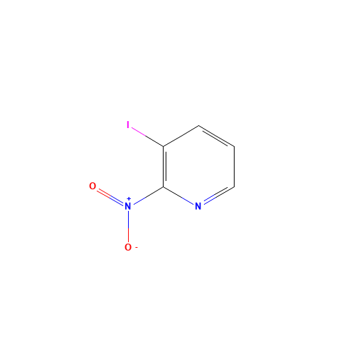 3-IODO-2-NITROPYRIDINE (CAS: 54231-34-4) - Chemical Structure and Molecular Formula 