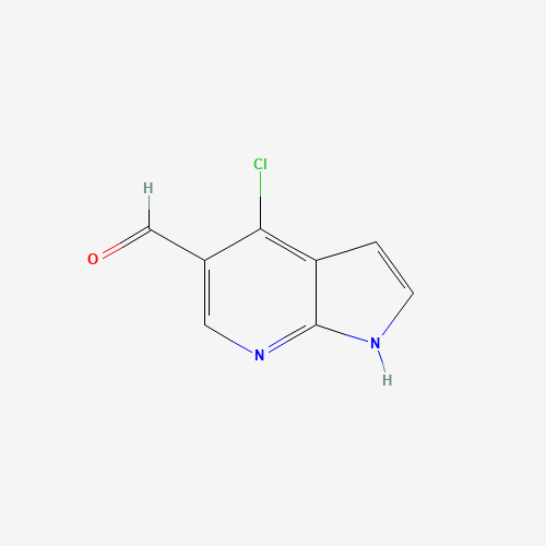 4-CHLORO-1H-PYRROLO[2,3-B]PYRIDINE-5-CARBALDEHYDE (CAS: 958230-19-8) - Chemical Structure and Molecular Formula 