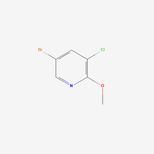 2-Methoxy-3-chloro-5-bromopyridine chemical structure 2-Methoxy-3-chloro-5-bromopyridine (CAS: 848366-28-9) - Chemical Structure and Molecular Formula