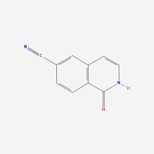 1-oxo-1,2-dihydroisoquinoline-6-carbonitrile (CAS: 1184916-94-6) - Chemical Structure and Molecular Formula 
