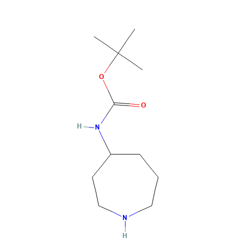 BOC-4-AMINOHEXAHYDRO-4H-AZEPINE (CAS: 454451-28-6) - Chemical Structure and Molecular Formula 