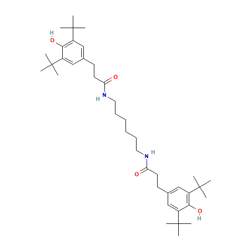 3,3'-Bis(3,5-di-tert-butyl-4-hydroxyphenyl)-N,N'-hexamethylenedipropionamide (CAS: 23128-74-7) - Related Chemical Product