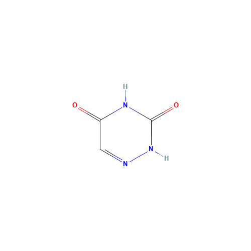 6-AZAURACIL (CAS: 18802-37-4) - Chemical Structure and Molecular Formula 
