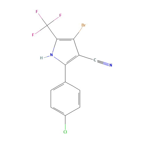 4-Bromo-2-(4-chlorophenyl)-5-(trifluoromethyl)-1H-pyrrole-3-carbonitrile (CAS: 122454-29-9) - Related Chemical Product