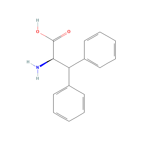 3,3-Diphenyl-D-alanine (CAS: 149597-91-1) - Chemical Structure and Molecular Formula 