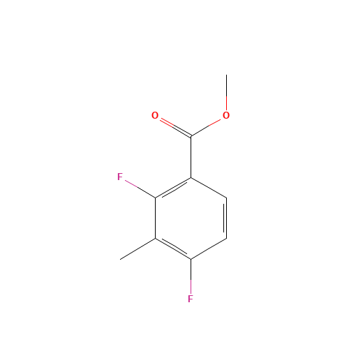 methyl 2,4-difluoro-3-methylbenzoate (CAS: 1206675-31-1) - Chemical Structure and Molecular Formula 